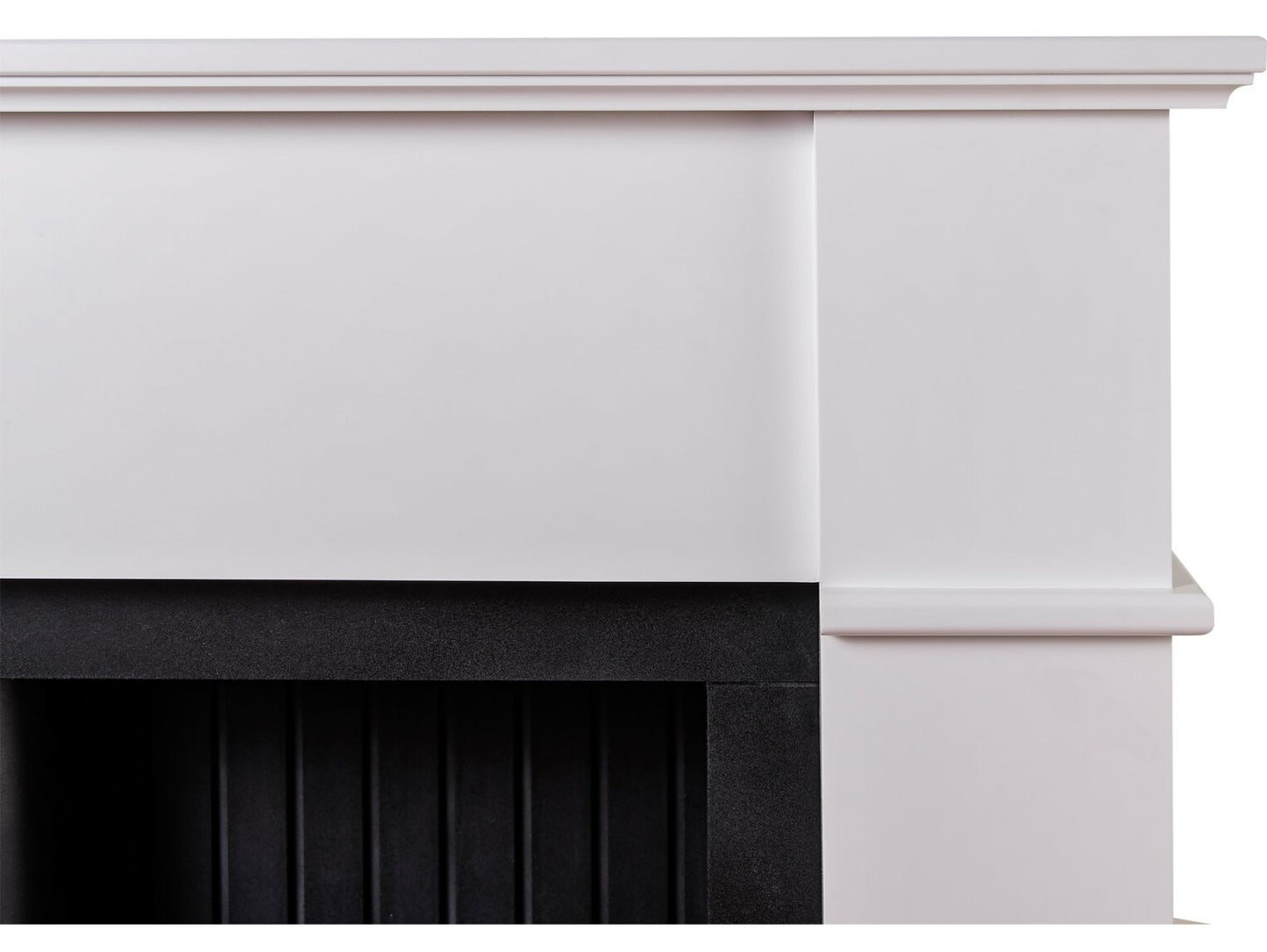 Adam Oxford Stove Fireplace 48 Inch 21485 Pure White & Black