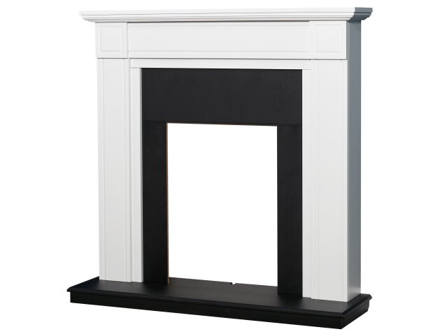 Adam Georgian Fireplace 39 Inch 22305 Pure White & Black
