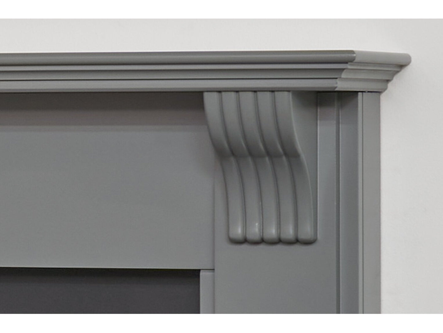 Adam Harrogate Stove Fireplace 39 Inch 20943 Grey & Black