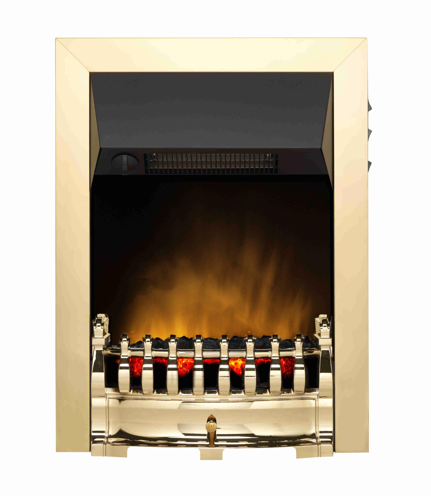 Dimplex Balmoral Ecolite Optiflame Electric Inset Fire BAL20BL Black, Chrome, Brass