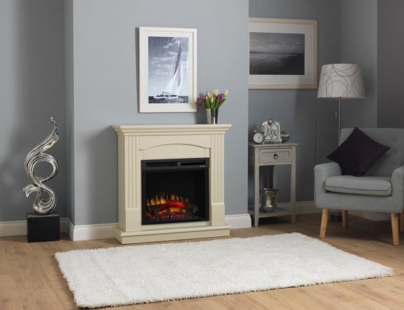 Dimplex Chadwick Optiflame Freestanding Electric Suite CDW15XHD Cream