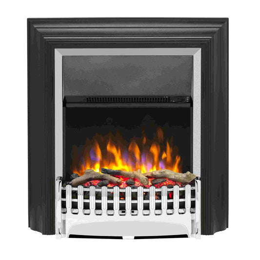 Dimplex Kingsley Deluxe Freestanding Optiflame Electric Fire KING20XCH Chrome