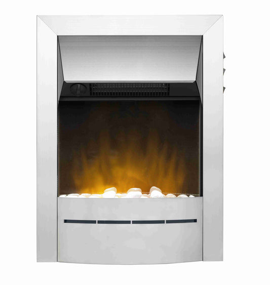 Dimplex Savena Brushed Electric Inset Optiflame Fire SAVE20CH Chrome