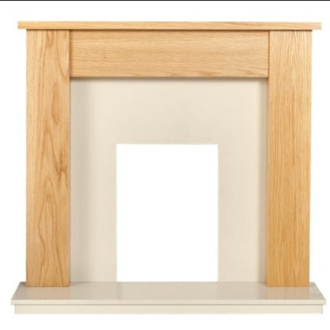 Adam Buxton Fireplace Marble 48 Inch 22816 Oak and Beige