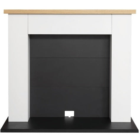 Adam Chester Electric Stove Fireplace in 39 Inch 22122 Pure White & Black