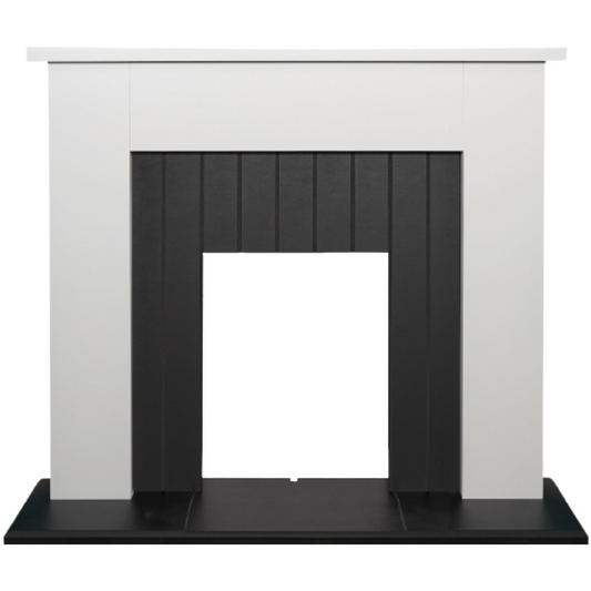 Adam Chessington Fireplace in 48 Inch 23881 Pure White & Black