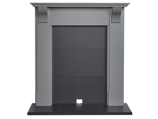 Adam Harrogate Stove Fireplace 39 Inch 20943 Grey & Black