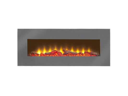 Adam Electric Wall Mounted Fire Sureflame WM-950  with Remote 42 Inch 23918 Grey