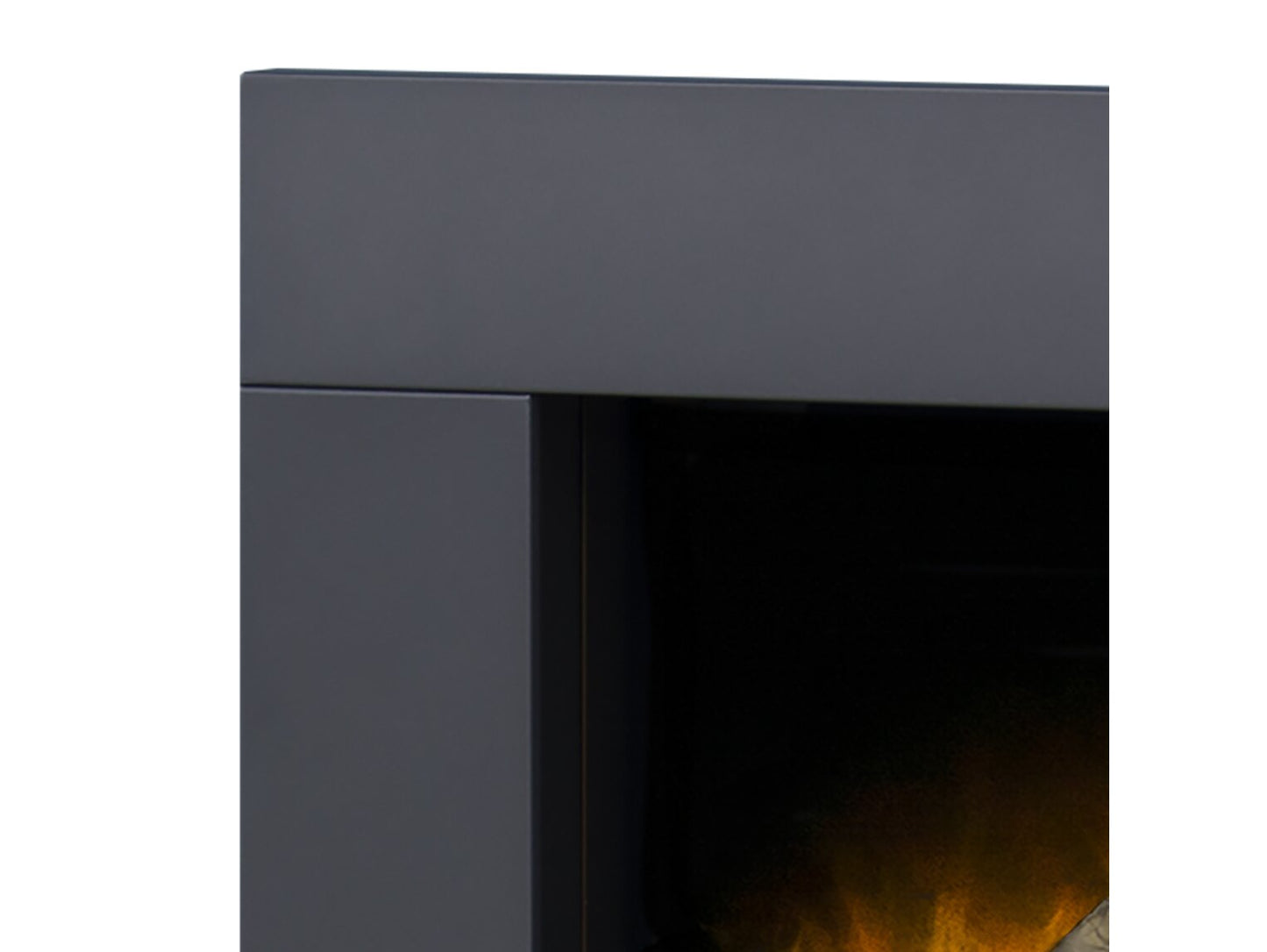 Adam Carina Electric Wall Mounted Fire with Pebbles & Remote Control in 32 Inch 23621 Black